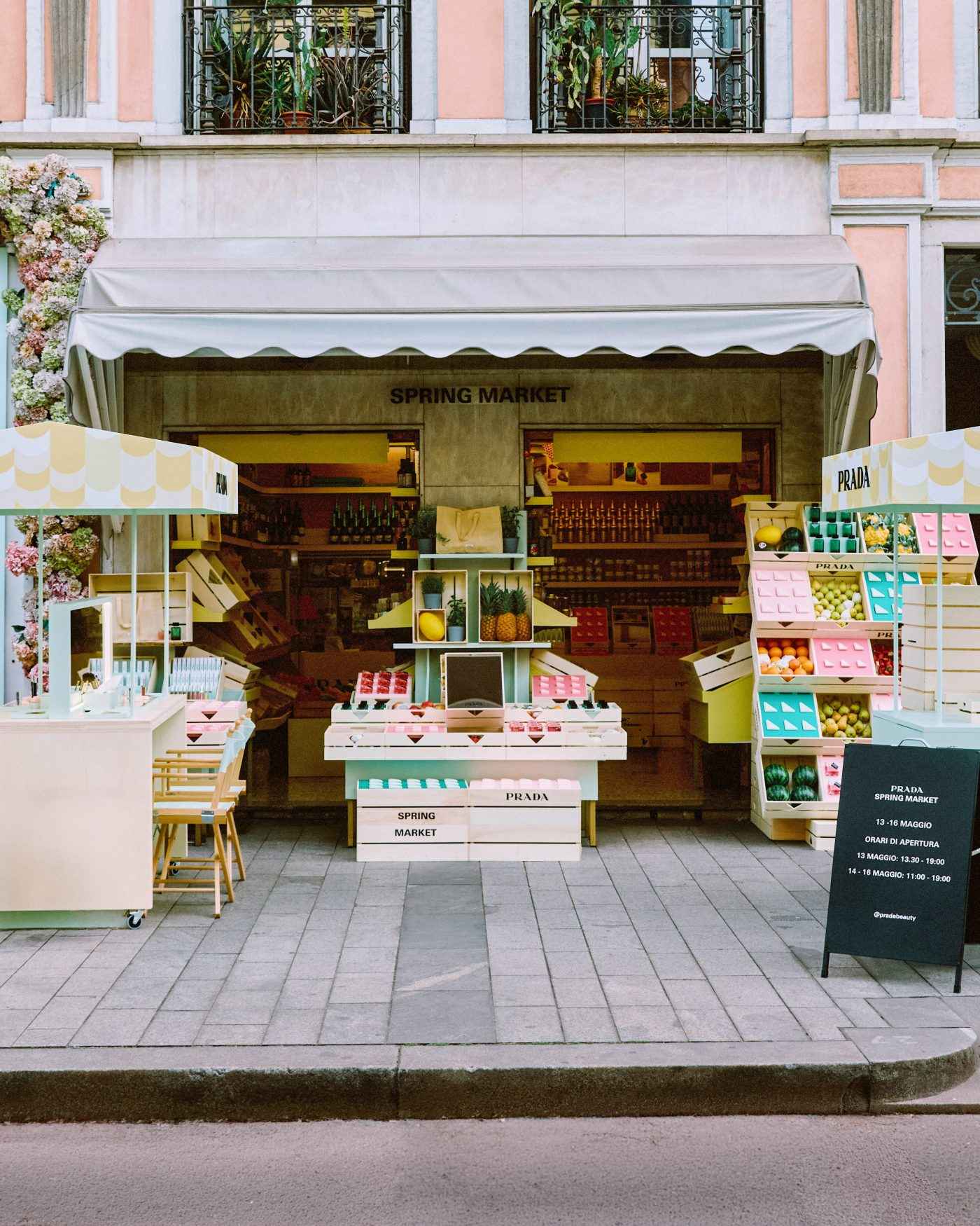 Kreatif! Prada Beauty Sulap Toko Buah Jadi Beauty Market
