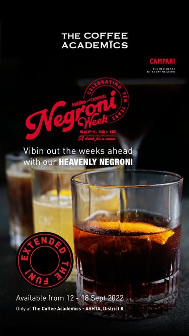 Rayakan Negroni Week Worldwide dengan Promo Di sini!