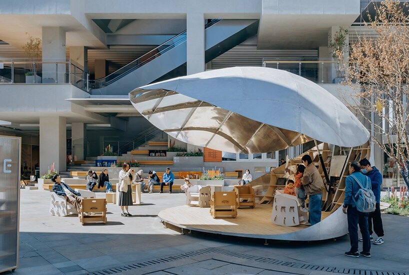 Pavilion di Beijing Hadir dengan Bentuk Cangkang yang Unik!