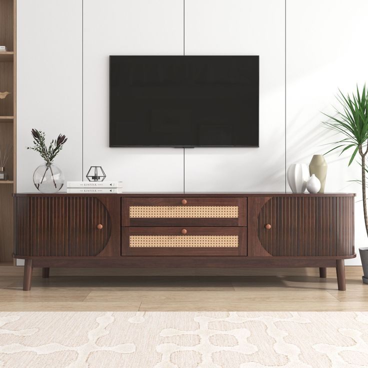 5 Meja TV Kayu Jati Minimalis Modern Paling Stylish!